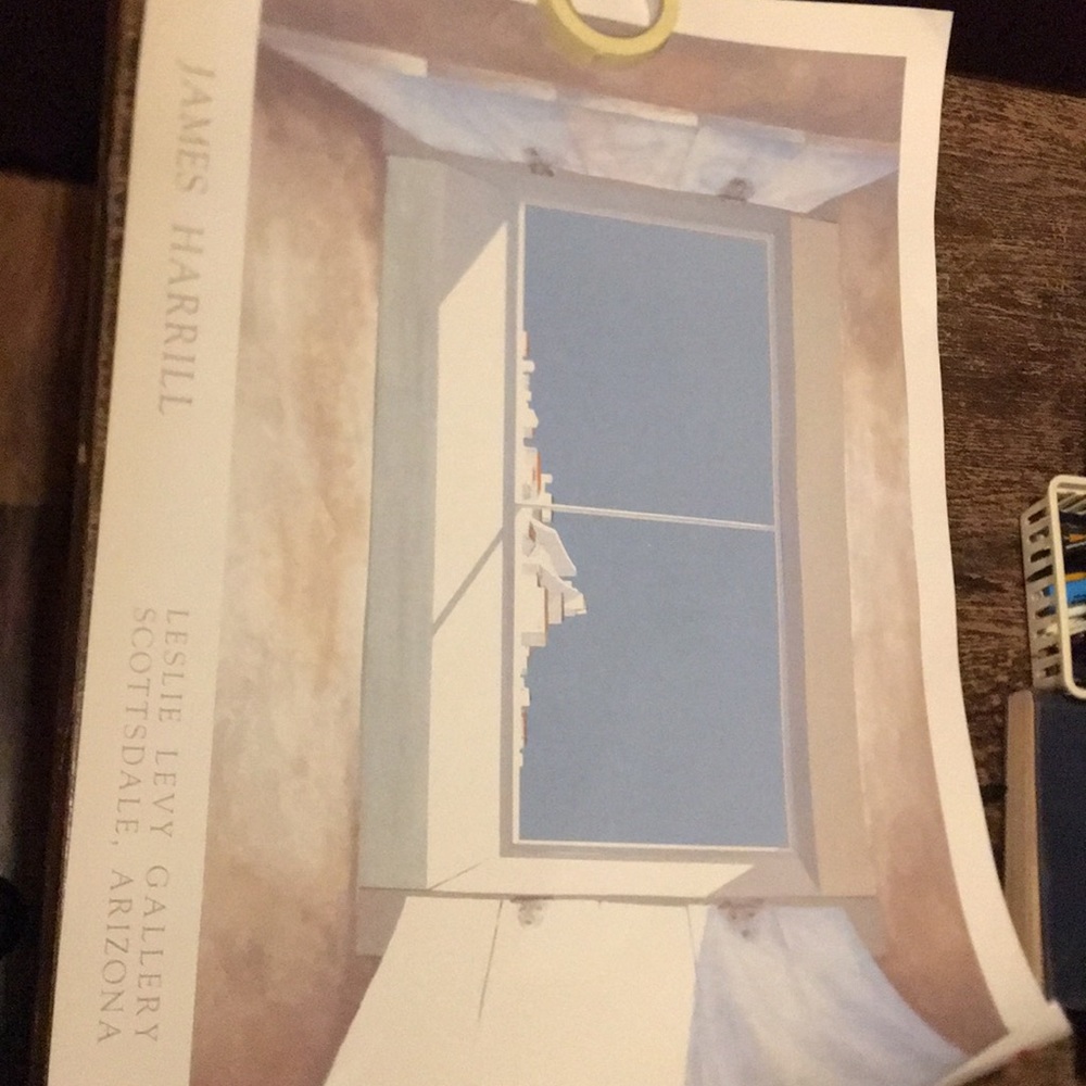 36x24 James Harrill Greek Window Print EUC